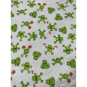 Little Frogs Fabric Panel, Polka Dot, 10 1/2 yd, Sewing Supply ~ 260128-WH 1301